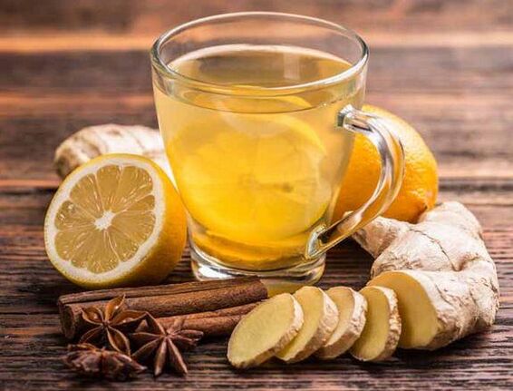 Te med ingefära, citron, kanel och kryddnejlika för varaktiga erektioner